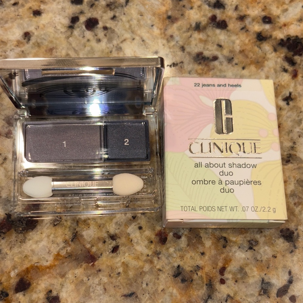Clinique All About Shadow Duo - Deep Blue and Soft Gray